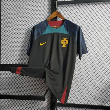 2223 Portugal Black Training Suit