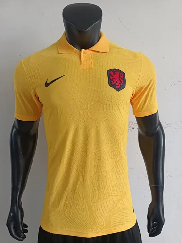 2025 Netherlands Yellow Polo Kit Player Version Soccer