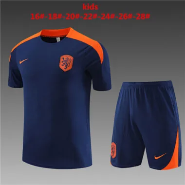 23-24 Netherlands Kids Training Soccer Jerseys (1)