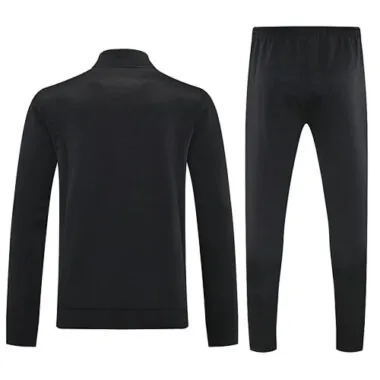 25-26 Mexico Black Football Tracksuits Long Jacket Suits