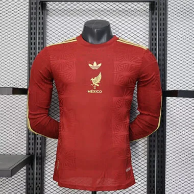 25-26 Mexico Red Long Sleeve Special Edition Player Version Soccer