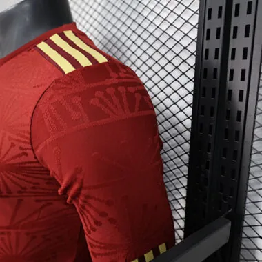 25-26 Mexico Rood Voetbalshirt met lange mouwen, speciale editie, spelersversie