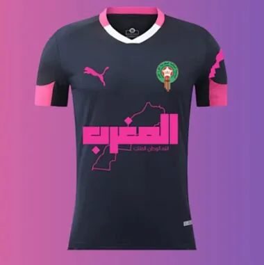 25-26 Morocco Black Pink Kit Special Edition Soccer