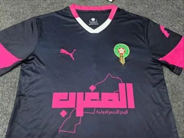 25-26 Marokko Black Pink-tenue Special Edition voetbal
