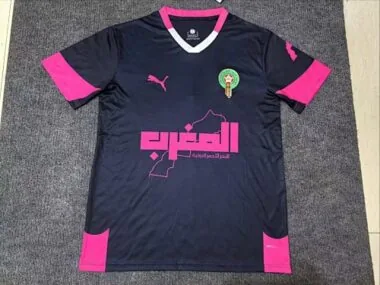 25-26 Marokko Black Pink-tenue Special Edition voetbal