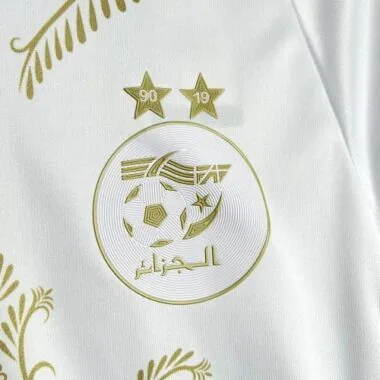 2024 Algerije: wit voetbalshirt