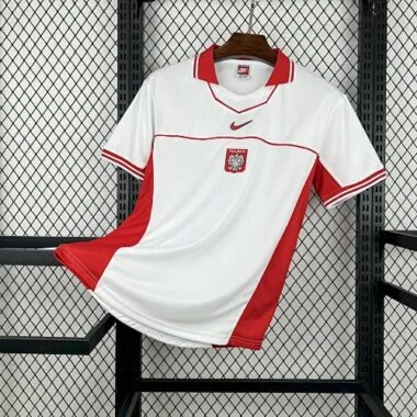 Maglietta da calcio retrò della nazionale polacca del 1997