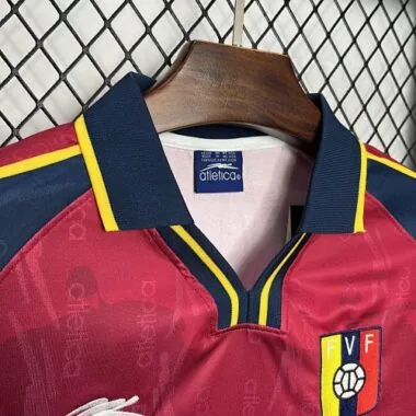 Maglia da calcio vintage del Venezuela del 2000, divisa da casa in stile retrò