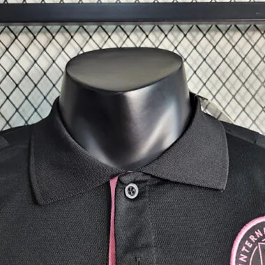 23-24 Inter Miami Polo Noir, tailles S à XXL