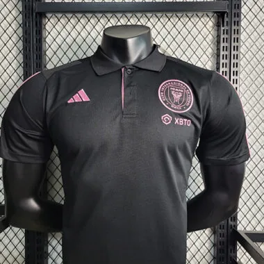 23-24 Inter Miami Polo Noir, tailles S à XXL