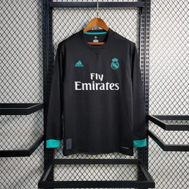 17-18 Real Madrid uitwedstrijdshirt met lange mouwen