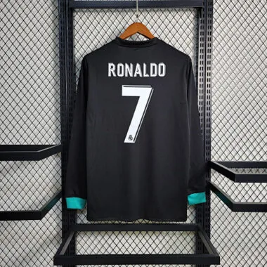 17-18 Real Madrid uitwedstrijdshirt met lange mouwen