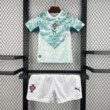 Camiseta de fútbol para niños del equipo visitante de Portugal para el Mundial de 2026