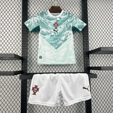 Camiseta de fútbol para niños del equipo visitante de Portugal para el Mundial de 2026