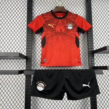 World Cup Jersey 2026 Egypt Home Kids Kit Soccer T-Shirt