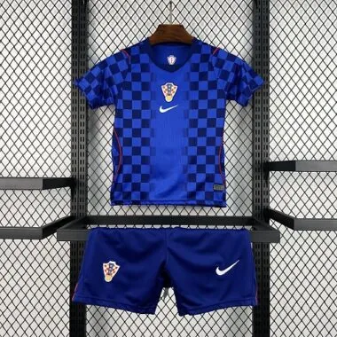 Camiseta de fútbol para niños del equipo visitante de Croacia para el Mundial de 2026