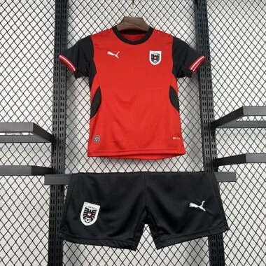 Camiseta de la selección de Austria para el Mundial de 2026 (local), equipación infantil de fútbol