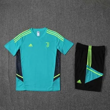 22-23 Juventus Training Suit Short Sleeve Kit Blue