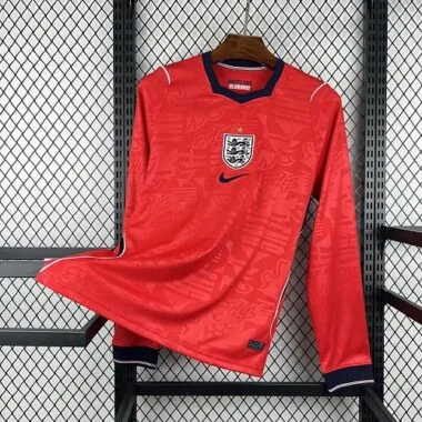 World Cup Jersey 2026 England Away Long Sleeves Kit Soccer T-Shirt AAAAJersey Supply Yupoo