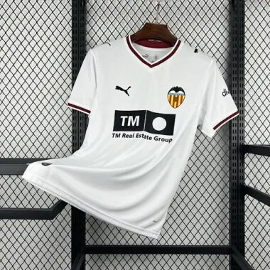 26-27 Valencia Home Kit Soccer T-Shirt AAAAJersey Supply Yupoo