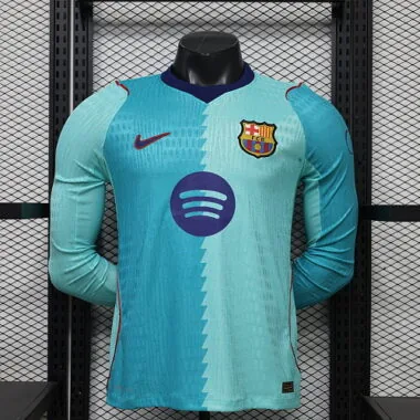 26-27 Barcelona Third Long Sleeves Kit Player Version Soccer T-Shirt AAAAJersey Supply Yupoo
