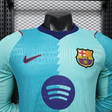 26-27 Camisola de futebol de manga comprida do Barcelona, versão jogador, AAAAJersey Supply Yupoo