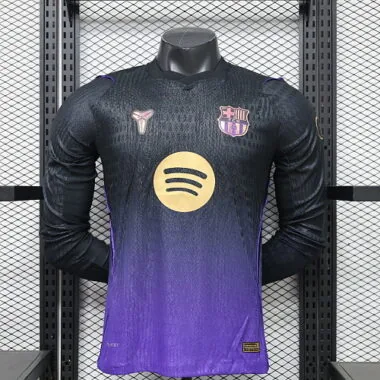 26-27 Barcelona Away Long Sleeves Kit Player Version Soccer T-Shirt AAAAJersey Supply Yupoo