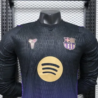 Camiseta de fútbol de manga larga del Barcelona para el partido fuera de casa del 26-27, versión jugador, de AAAAJersey Supply Yupoo