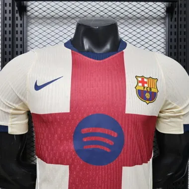26–27 Barcelona Viertes Trikot – Spielerausführung – Fußball-T-Shirt – AAAAJersey Supply – Yupoo