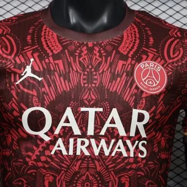 Camisola de futebol PSG Edição Especial Vermelha 26-27, Versão de Jogador, da AAAAJersey Supply, Yupoo