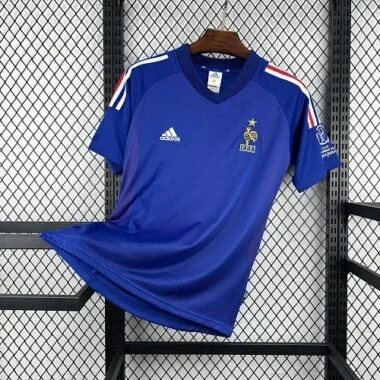 2002 France Home Kit Retro Soccer T-Shirt AAAAJersey Supply Yupoo