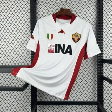 01-02 Roma Away Kit Retro Soccer T-Shirt AAAAJersey Supply Yupoo
