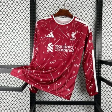 26-27 Liverpool Home Long Sleeves Kit Soccer T-Shirt AAAAJersey Supply Yupoo