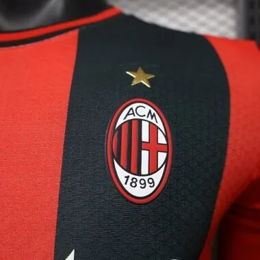 26-27 AC Milan Home Long Sleeves Kit Player Version Soccer T-Shirt AAAAJersey Supply Yupoo