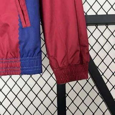 23-24 Barcelona Reversible Windbreaker Red&White Double-Sides Jacket Best Jerseys Yupoo