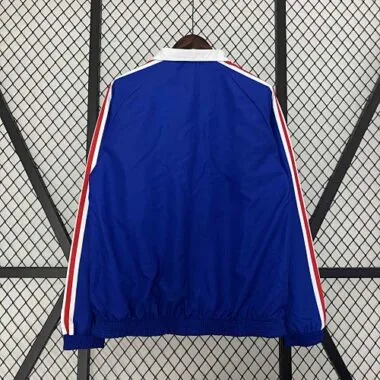 2024 Frankrijk omkeerbare windjack, wit en blauw, dubbelzijdig, voetbalshirts te koop