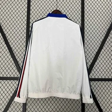 2024 Frankrijk omkeerbare windjack, wit en blauw, dubbelzijdig, voetbalshirts te koop