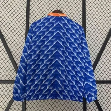 2024 Netherlands Reversible Windbreaker Orange&Blue Double-Sides Jacket Soccer Jerseys For Sale
