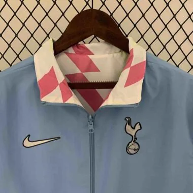 23-24 Tottenham Hotspur Reversible Windbreaker White&Blue Double-Sides Soccer Jerseys For Sale