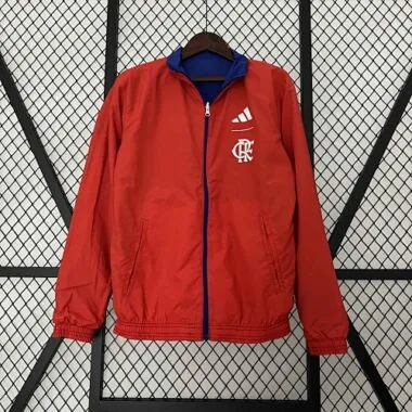 23-24 Flamengo Reversible Windbreaker Red&Blue Double-Sides Jacket Soccer Jerseys For Sale