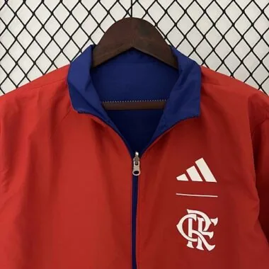 23-24 Flamengo Reversible Windbreaker Red&Blue Double-Sides Jacket Soccer Jerseys For Sale