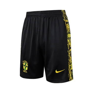 2024 Brazil Christ the Redeemer Yellow Vest Kit Soccer