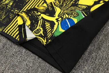 2024 Brazil Christ the Redeemer Yellow Vest Kit Soccer