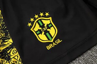 2024 Brazil Christ the Redeemer Yellow Vest Kit Soccer