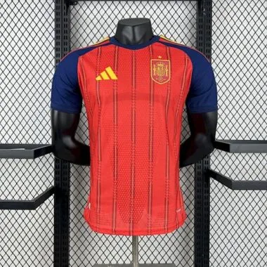 WK-shirt 2026 Spanje Thuisoutfit Spelersversie Voetbal-T-shirt