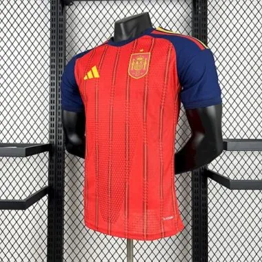 WK-shirt 2026 Spanje Thuisoutfit Spelersversie Voetbal-T-shirt