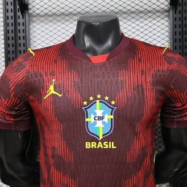 World Cup Jersey 2026 Brazil Goalkeeper Kit Player Version Soccer T-Shirt