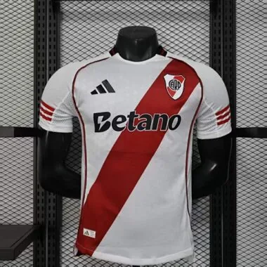 25-26 River Plate Home Player Version Kit Soccer