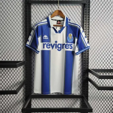 Camisetas de fútbol retro del Oporto (97-99), equipación local vintage