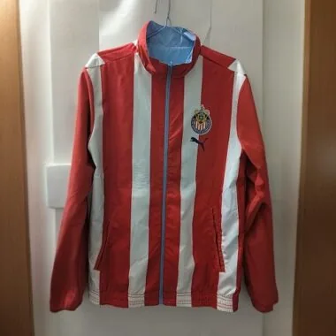 23-24 Chivas Guadalajara Reversible Windbreaker Red and Blue Jackets